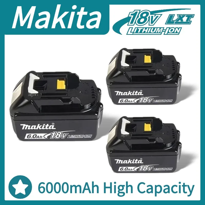 

Original Grade 18V 6.0Ah Makita Battery, High-Performance Batterie Makita 18V for All Makita 18V LXT Cordless Tools