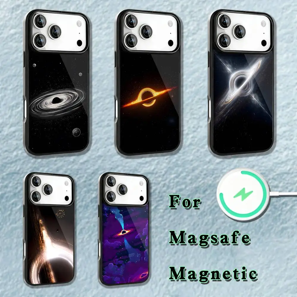 

Black Hole Universe Phone Case For iPhone 17,16,15,14,13,12,11,Pro,Max,Plus,Mini,SE4,E Magnetic Magsafe Wireless Charging