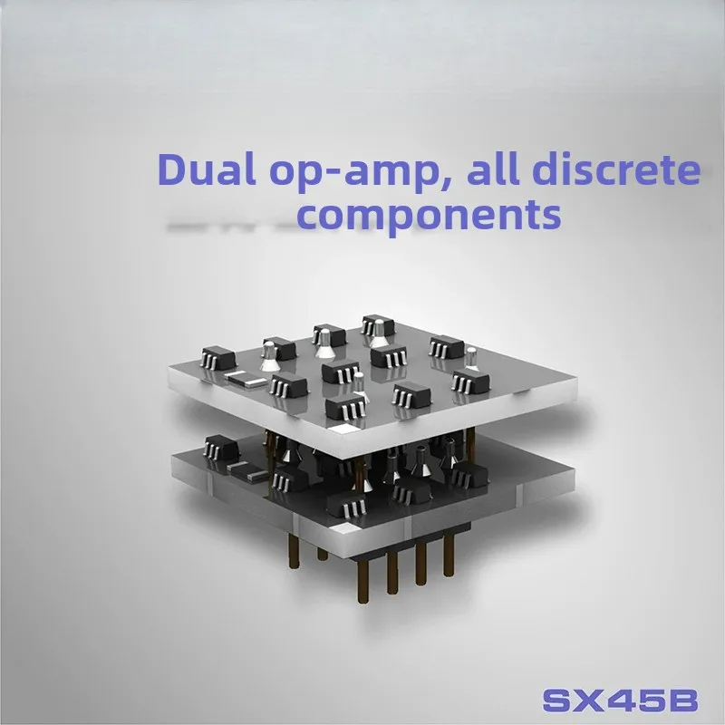 Sx45b discrete component dual op amp chip module class a elastic music preamplifier amplifier effector board 4558d