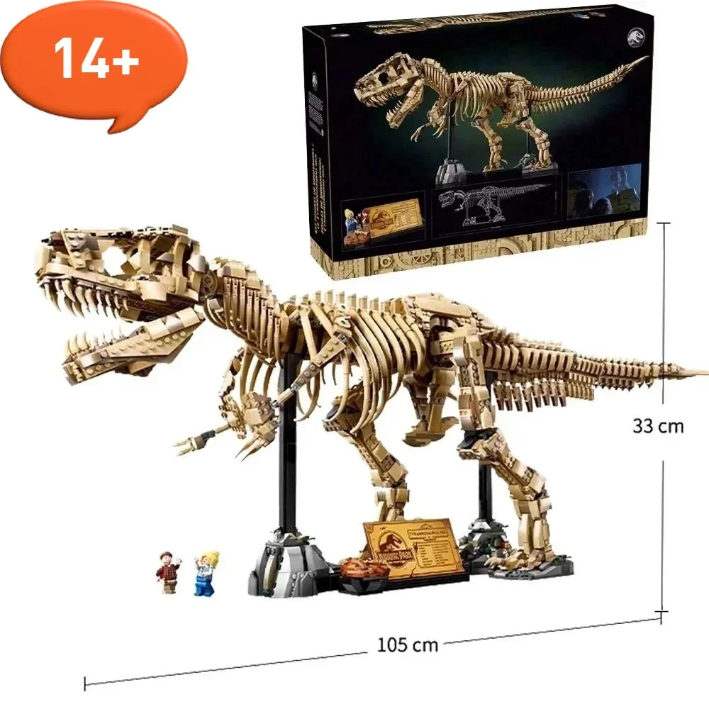 

НОВЫЙ креативный 76968 парк мир динозавров T-Rex ископаемые тираннозавр рекс наборы кирпичей для мальчиков и детей рождественские подарки
