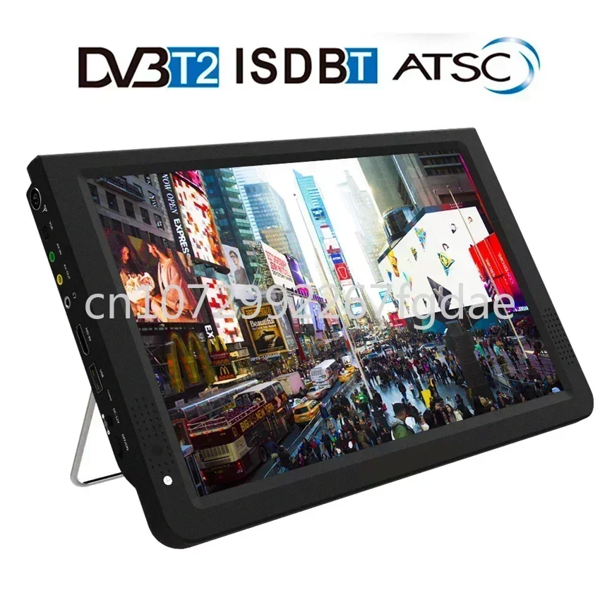 Przenośny telewizor D12 o wysokiej rozdzielczości DVB-T2 ATSC ISDB-T Cyfrowy i analogowy mini telewizor samochodowy Obsługuje kartę USB SD HDMI MP4