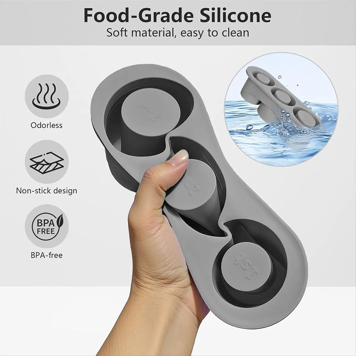N14R Top  Tray Accessories for Silicone with Lid,3-Compartment Tray, for 20-40 Oz Cups