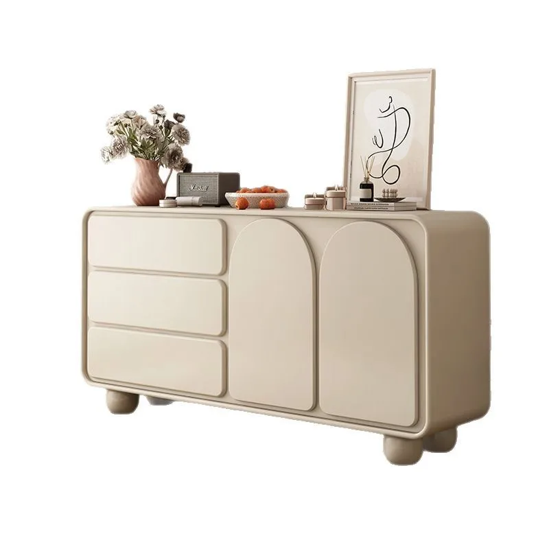 

Solid wood chest, bedroom chest, bedside storage locker, living room wall drawer