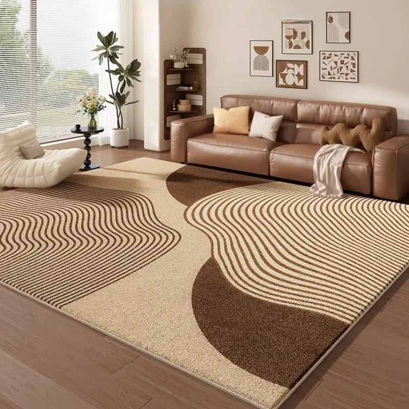 Cream Color Living Room Carpet Light Luxury Home Decoration Bedroom Rug Large Size Plush Sofa Coffee Table Floor Mat Tapis カーペット