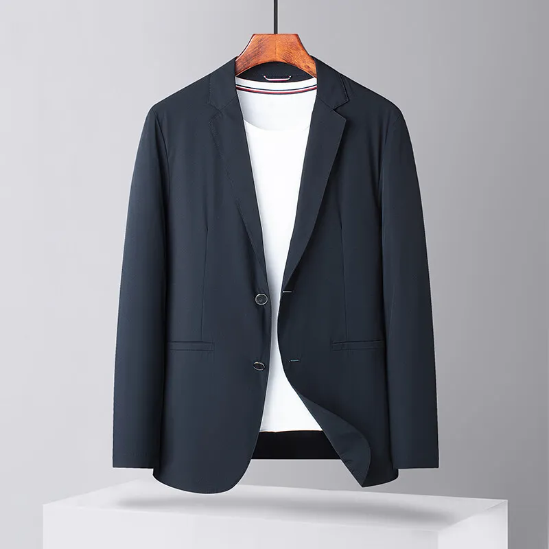 men casual thin blazer 2025 new arrival summer high quality men's suits jackets casual sunscreen blazers male size M-4XL