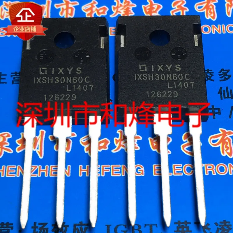 Free shipping  IXSH30N60C  TO-247 600V 55A      20PCS