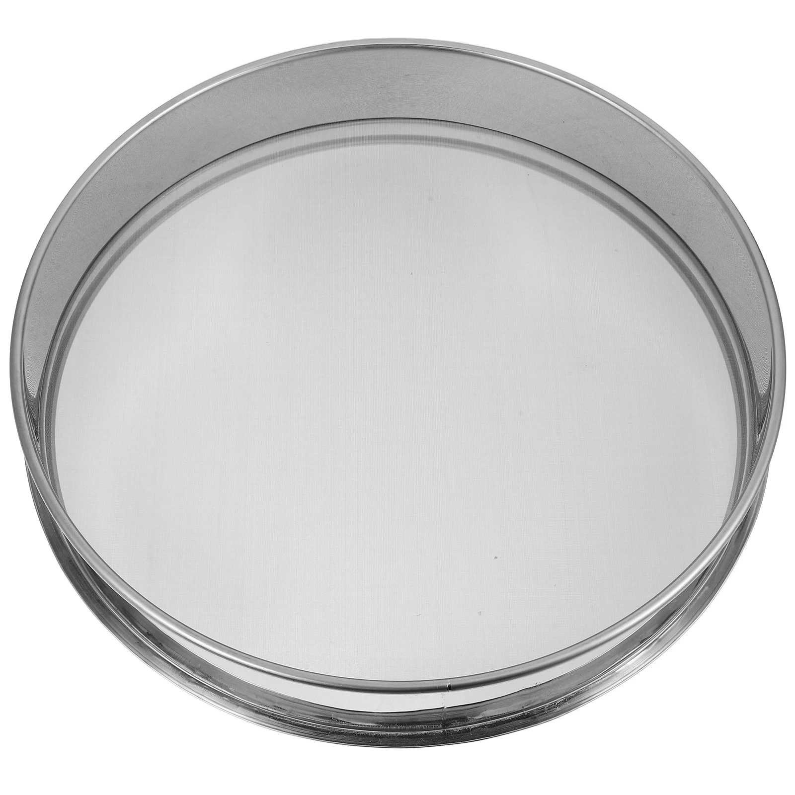 

30Cm Stainless Steel Sifter Silver Metal Herbal Extractor Stackable Kitchen Sieve Fine Mesh Screen for Tea Powder Resin Sifting