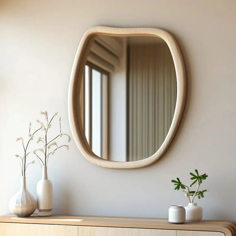 Irregular Funky Mirror Modern Aesthetic Girls Living Room Decoration Mirror Makeup Korean Style Spiegel Wand Home Decorations
