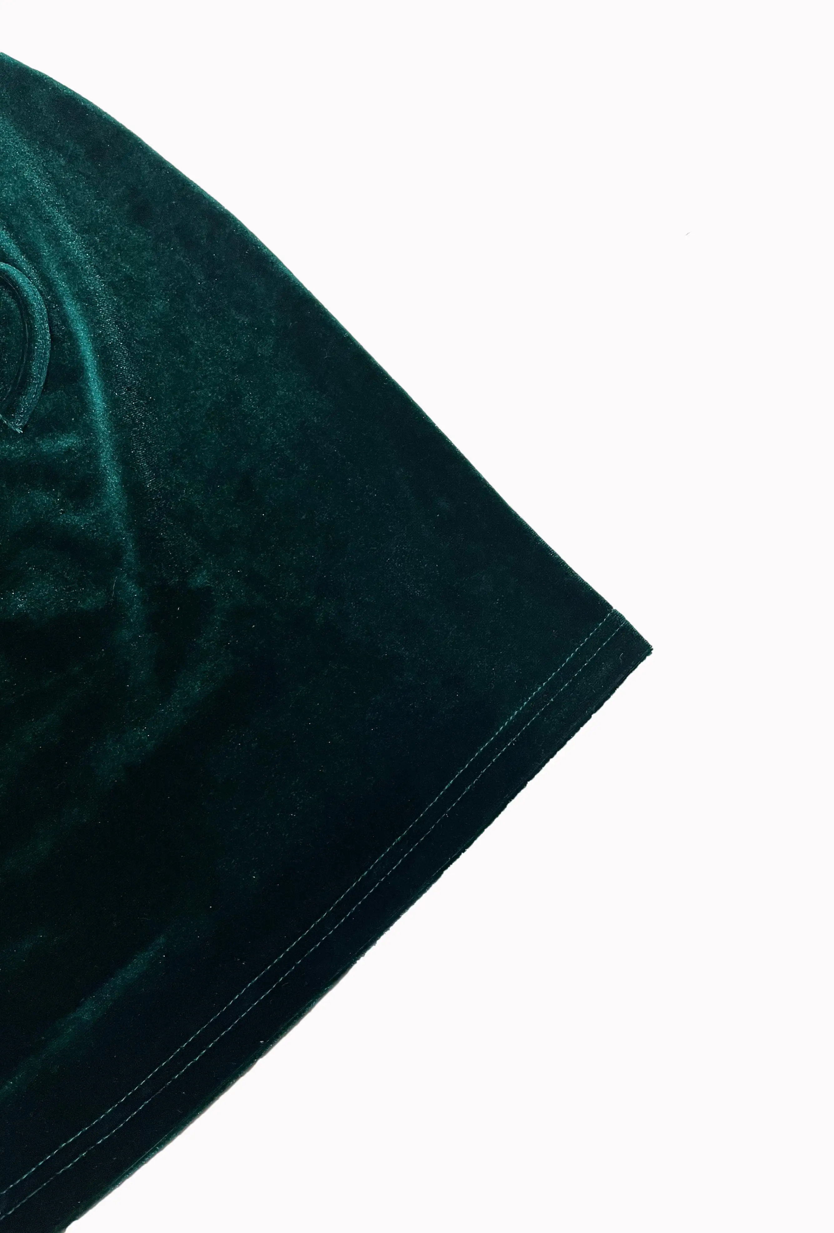 Women's Holiday Party Backless Velvet Skirt with Side Slit and Straps