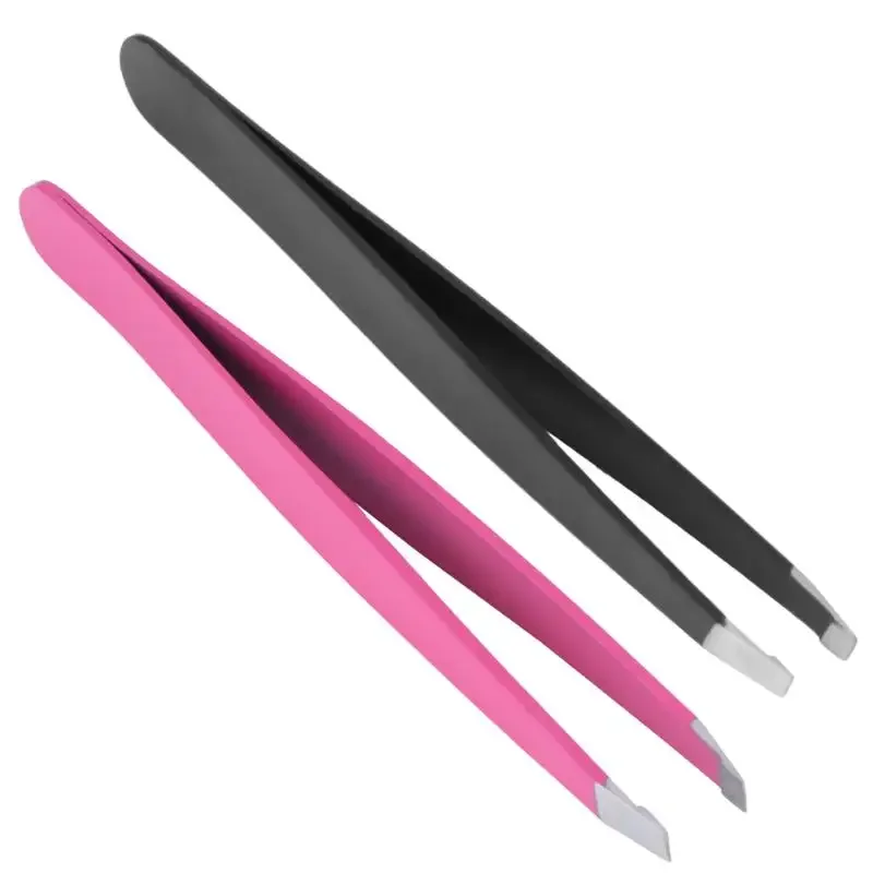 EyeblogugTweezers-Pince à épiler en acier inoxydable, épilation du visage, tondeuse à sourcils, pince à cils, beauté cosmétique, outils de maquillage, livraison directe, 1PC