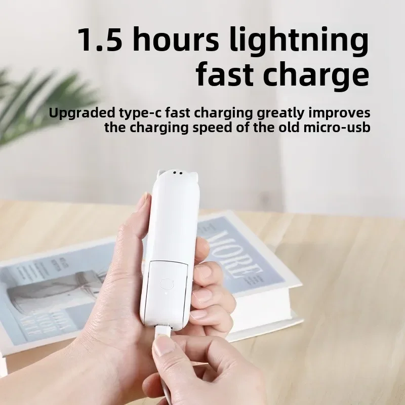 NIEUW Draagbare handventilator Mini-handventilator met oplaadbare USB en instelbare snelheid Geschikt voor gebruik binnen en buiten