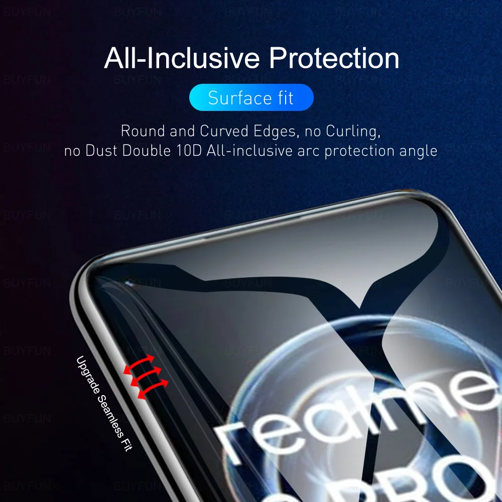 Película de hidrogel 4 em 1 para realme 9 pro + protetor de tela para realme 9i 8i realmy 8 pro 8 5g película protetora de lente de câmera não é vidro