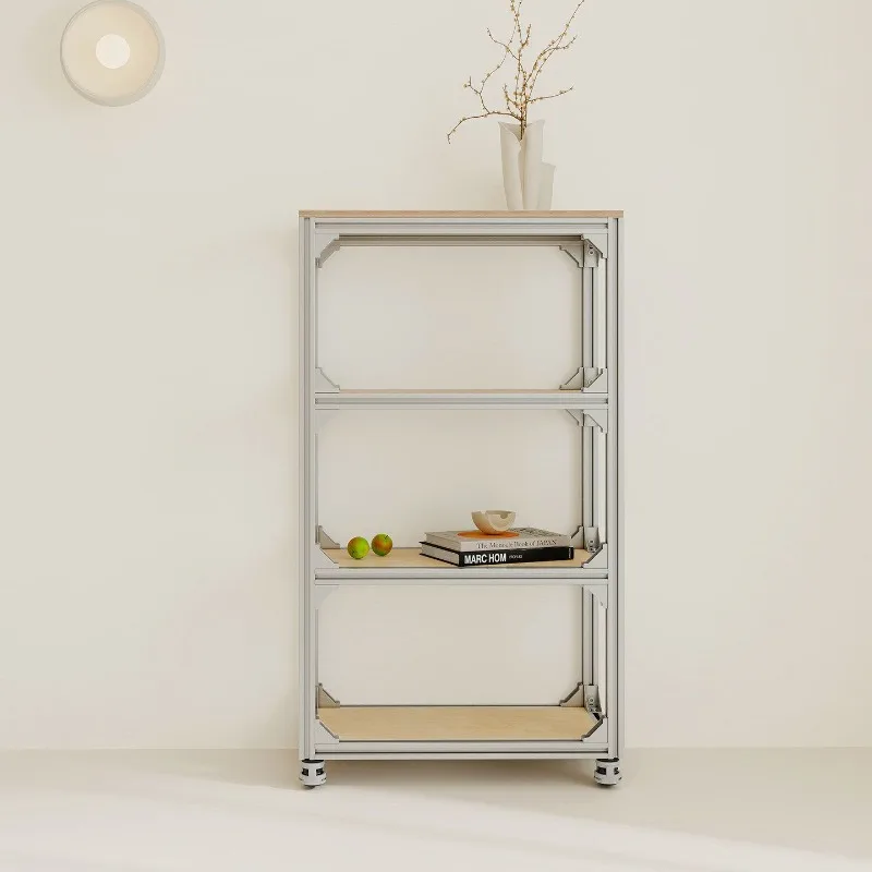 Modern simple aluminum profile rack, ocean plate multi-layer storage rack, living room bedroom storage rack, fish tank rack