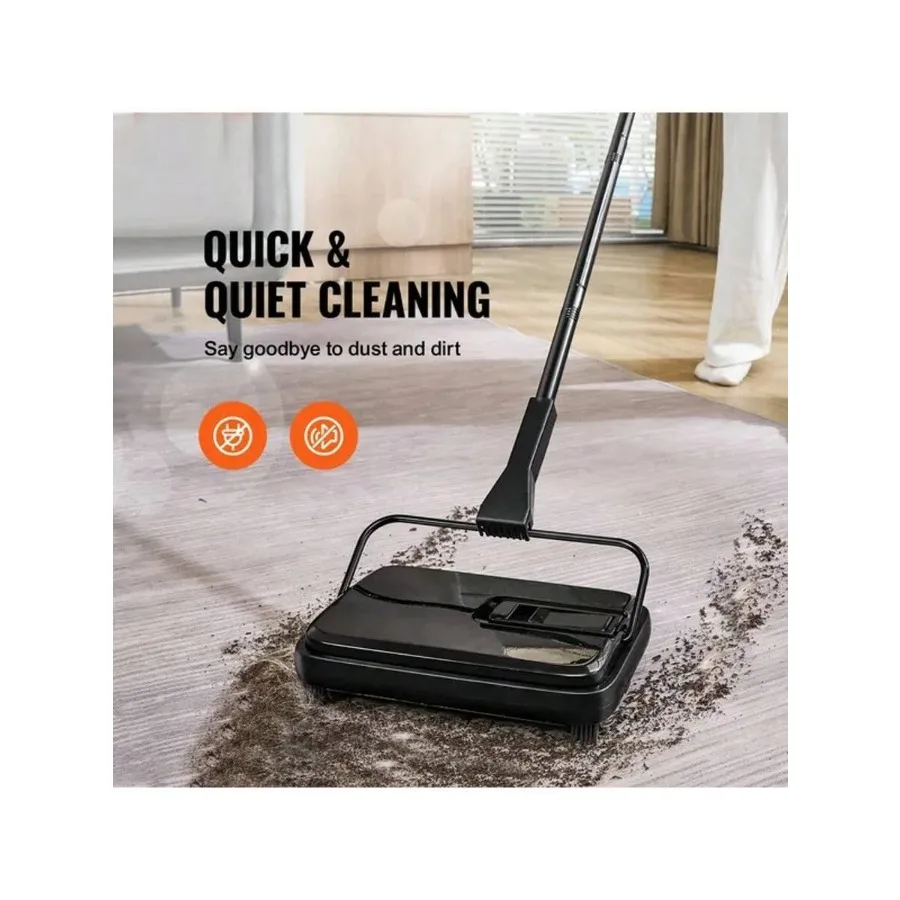 

Carpet Sweeper, 7.87 In Sweeping Paths, Floor Sweeper Manual Non Electric, 300 Ml Dustbin Capacity With Comb For Home Office Ru