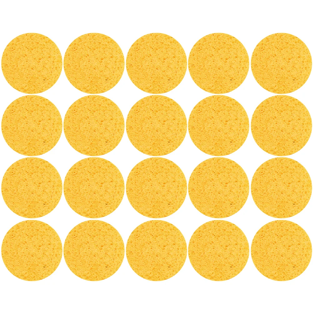 Set di 20 Spugnette per il Viso, Spugne Esfolianti per la Pulizia Profonda dei Pori, Riutilizzabili per Pelli Sensibili, per Lavaggio, Applicazione Trucco e Miscelazione Cipria