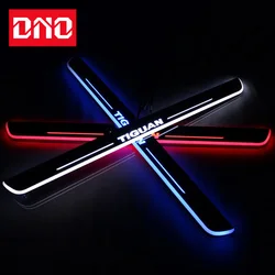 Trim Pedal LED Car Light Door Sill Scuff Plate Pathway Dynamic Welcome Lamp For Volkswagen VW Tiguan 2016 2017 2018