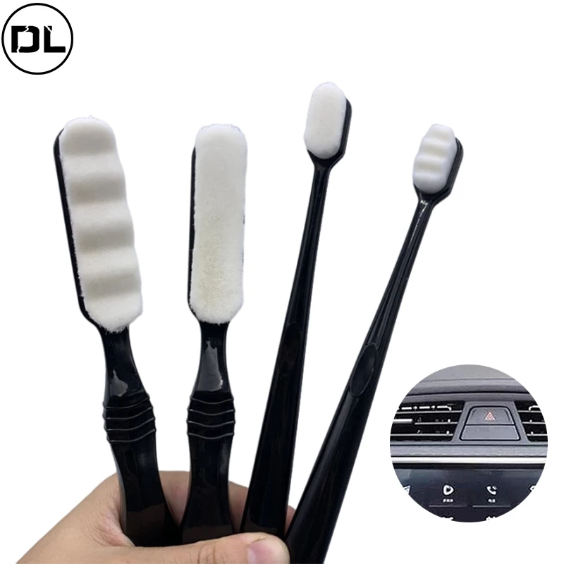 Dashboard Air Outlet Detailing Cleaning Brush for Car Soft Sweeping Duster Micro-nano Dense Wave Brushes Car Detailing Tools