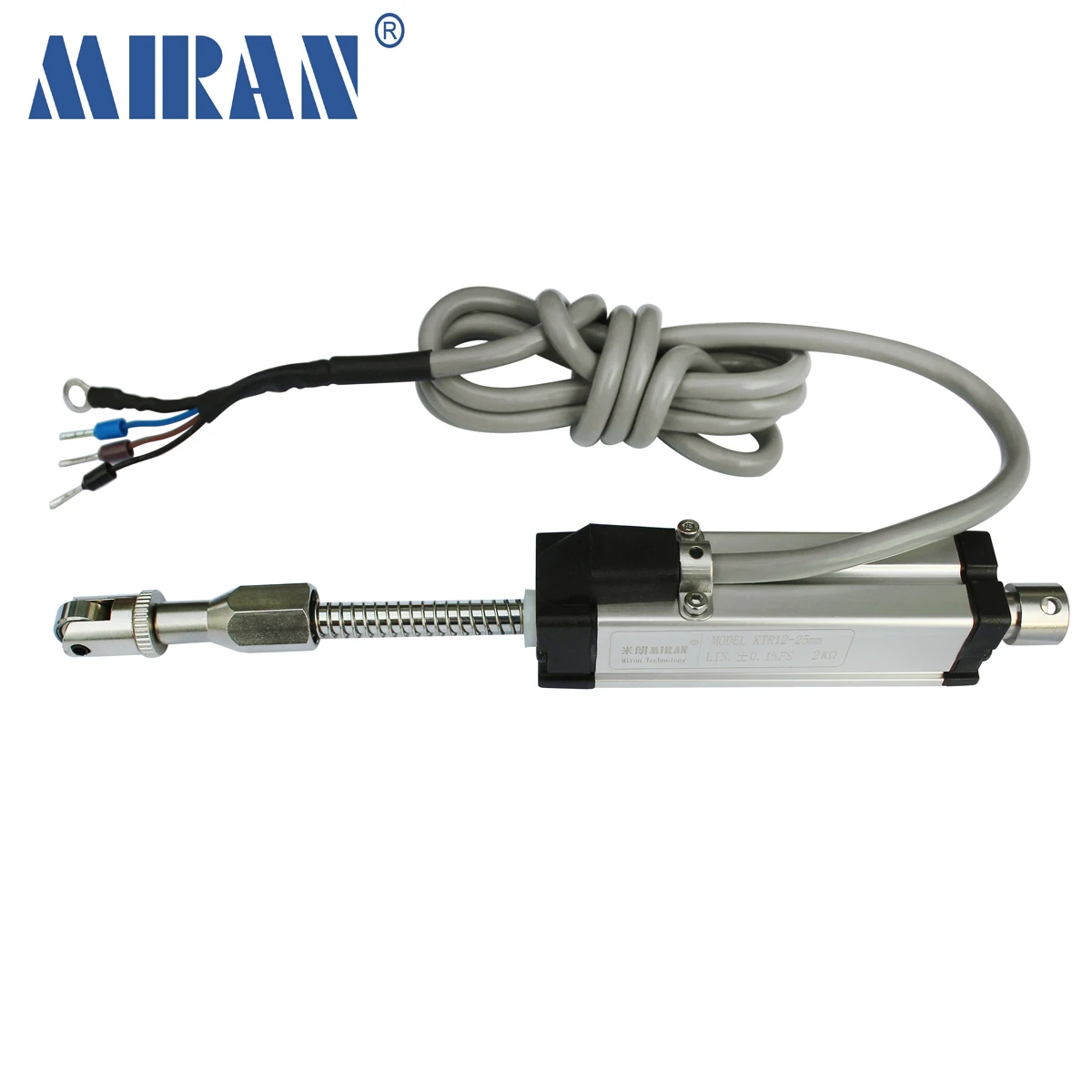 Miran KTR12 40-300mm Automatic Reset Linear Displacement Sensor Electronic Ruler Miniature Spring Displacement Transducer Scale