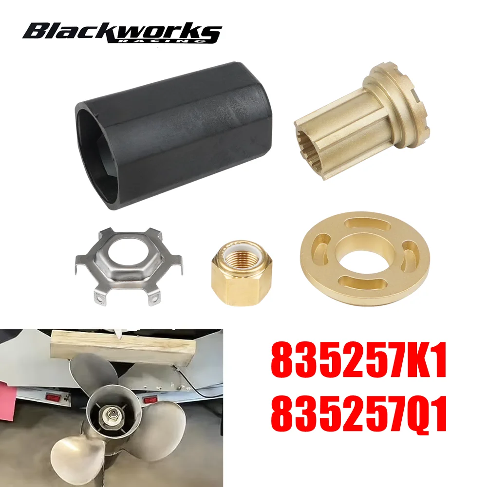 835257K1 835257Q1 Outboard Flo-Torq II Hub Kit For Mercury MerCruiser Mariner Engines Boat Drivetrain Protection Marine Tools