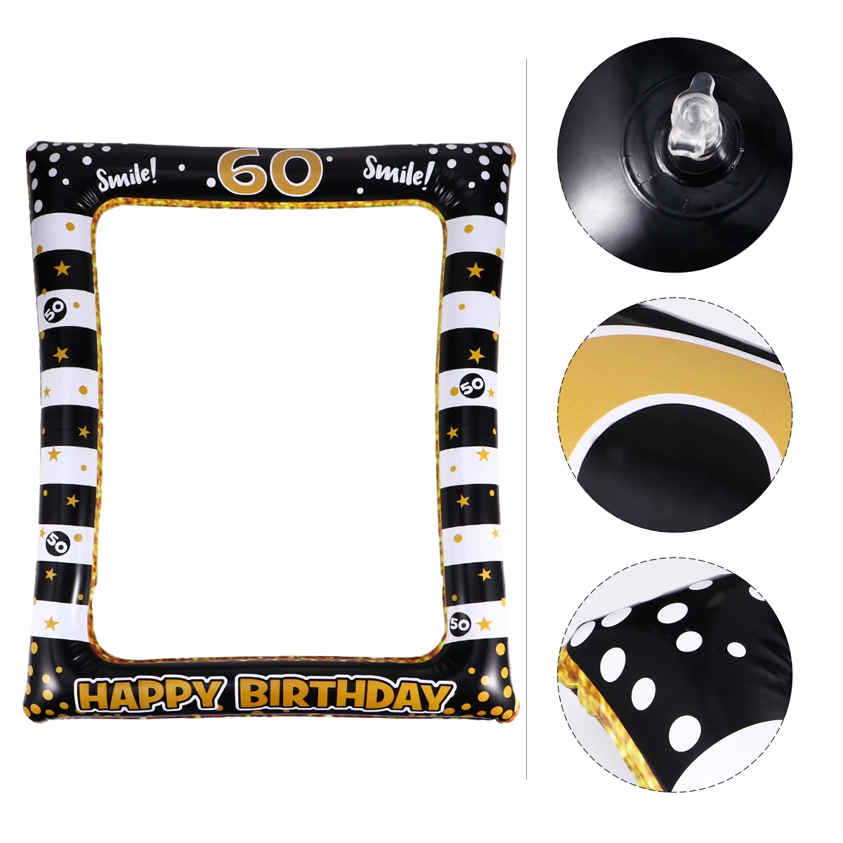 

1pc Inflatable Photo Frame Pvc Party Prop Birthday Kids Festival Carnival Masquerade Costume Accessory Lightweight Eco-Friendly