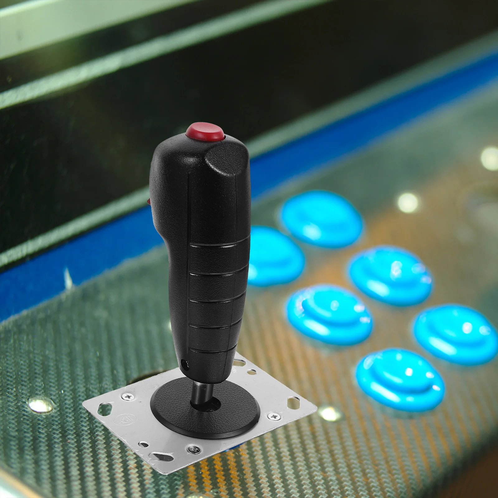 Симулятор полета джойстика Flight Stick Алюминий ПВХ Материал Вибрация Точное управление Замена игрового контроллера