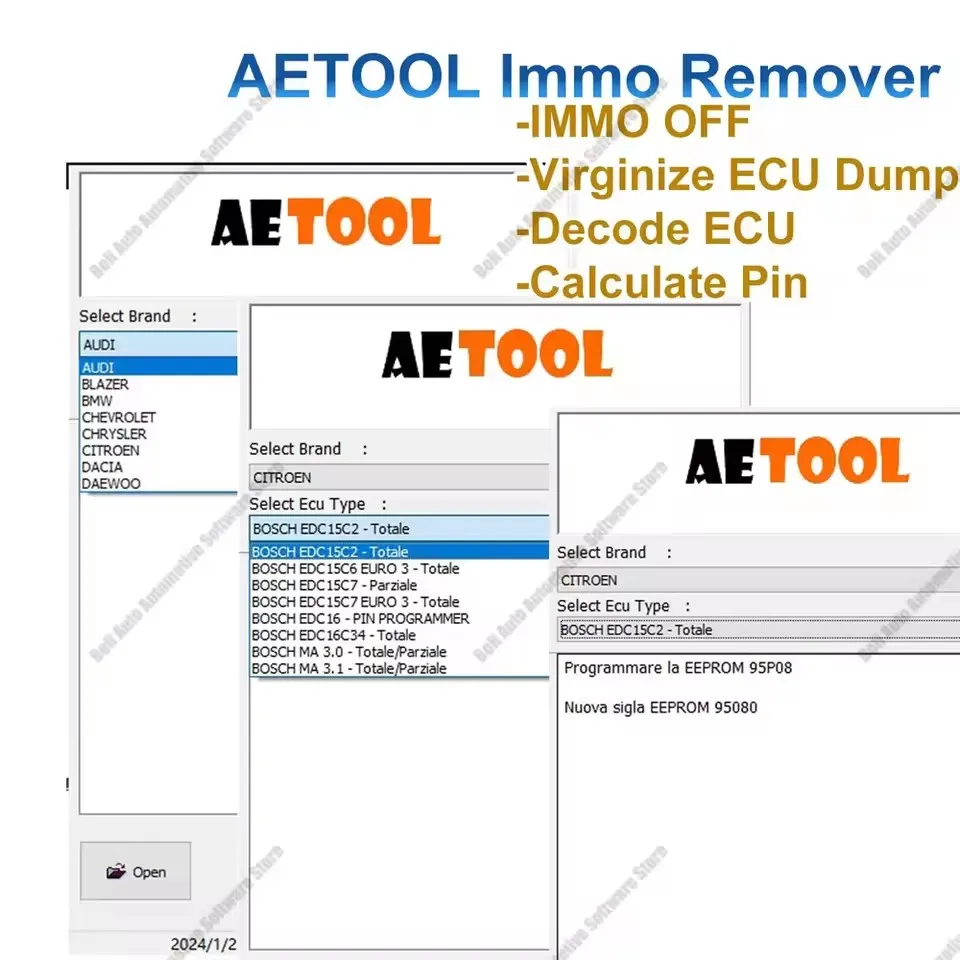 Autozubehör Werkzeuge WinOLS 4.7 mit Plugins+Neueste 93 GB WINOLS DAMOS+AETOOL IMMO REMOVER V1.3 AETOOL Immo Eeprom Off Sege