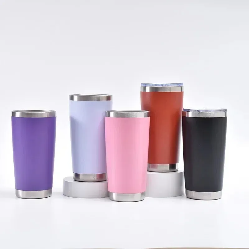 

TOPLIVING New 20Oz Tumbler With Lid Stainless Steel Vacuum Insulated Double Wall Travel Cup Protable Cold And Hot Coffee Car Mug