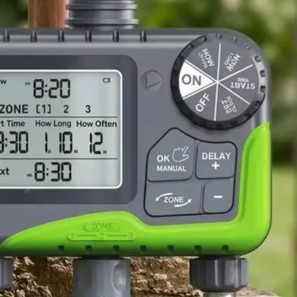 3 For Zone Water Timer IP65 Waterproof Irrigation Controller With Rain Delay Function For Lawn Garden Yard Automatic Sprinkler S