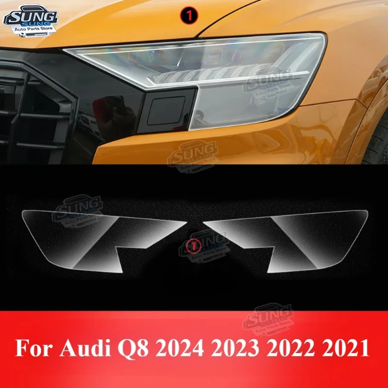 لأودي Q7 Q8 2024 2023 2022 2021 الملحقات الداخلية فيلم شفاف بولي TPU PPF لوحة التروس وحدة التحكم المركزية المضادة للخدش ملصق