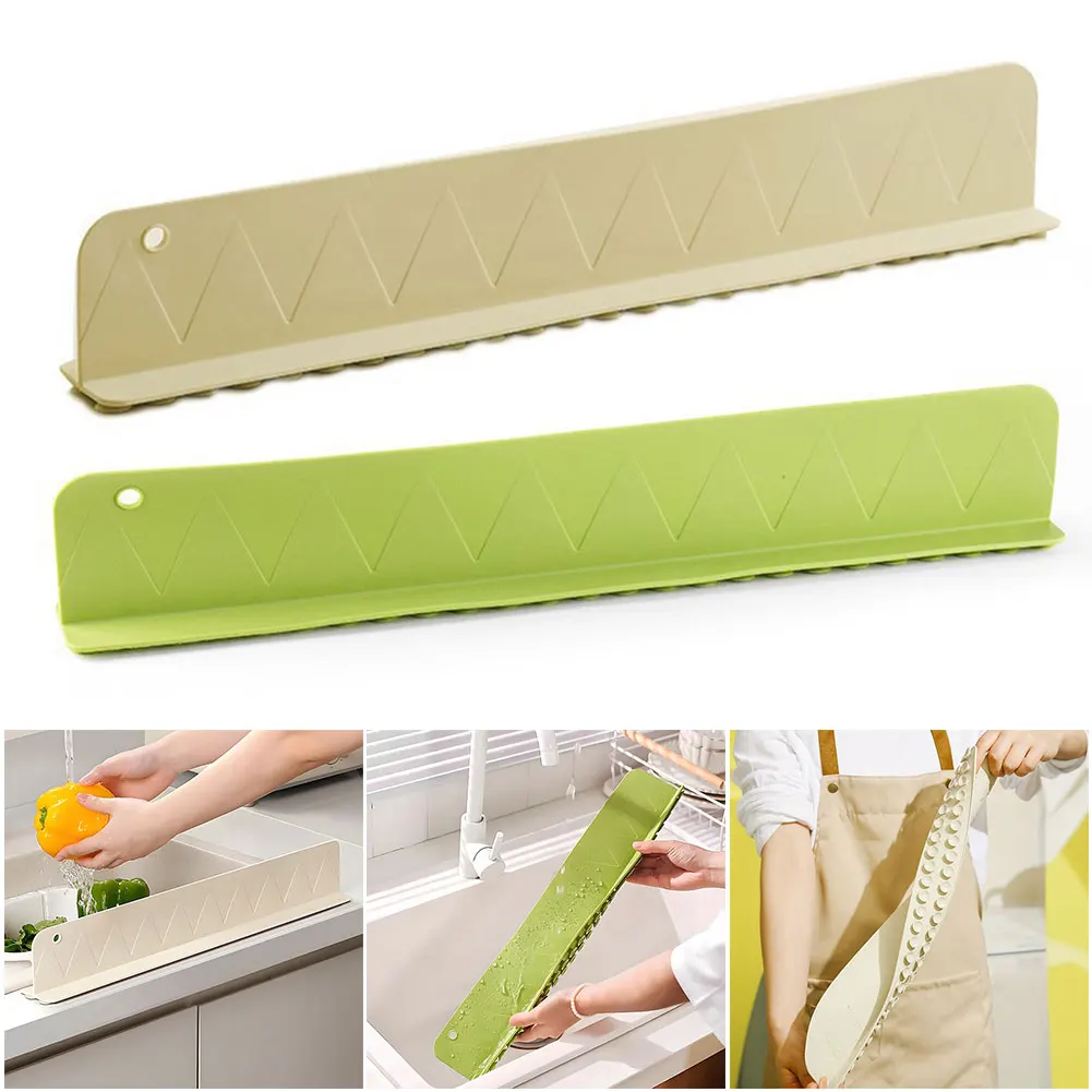 

Silicone Sink Splash Guard with Suction Cup Sink Baffle Splash Guard Splash Protector for Kitchen Island and Bathroom