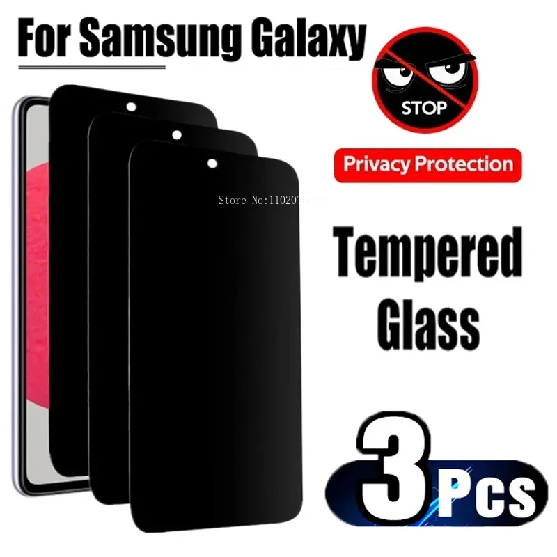 Protector de pantalla de privacidad de cobertura completa para Samsung Galaxy, películas de vidrio templado antiespía, M31S, M40S, M51, M62, M53, M52, 5G