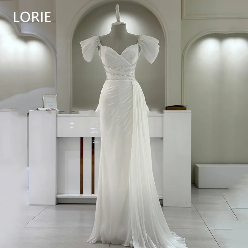 

LORIE A-line Lace Applique Wedding Dresses Sweetheart Sleeveless Bridal Gown Modest Wedding Gowns Customized 2025