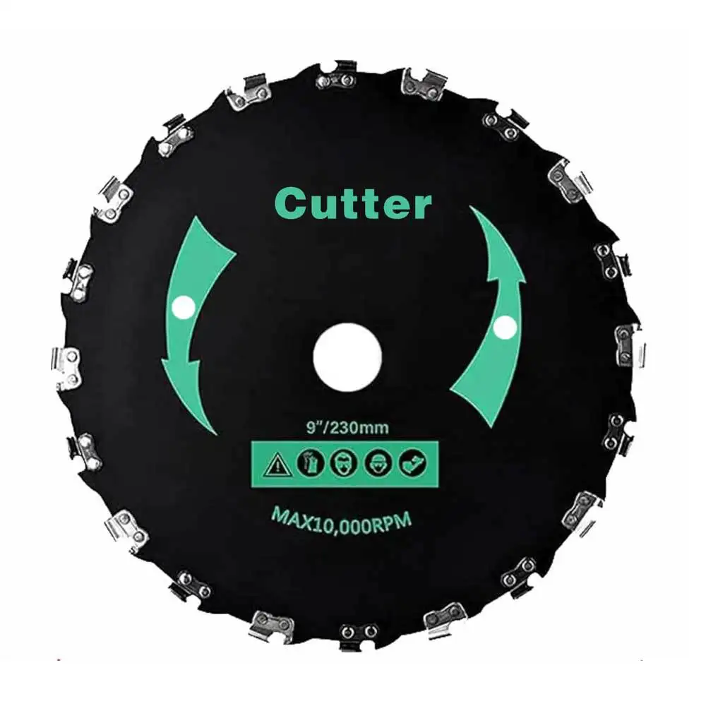 New Model 7inches  9inches Carbide Blade with Chain Brush Cutter Gass Trimmer Whipper Sniper Spare Parts