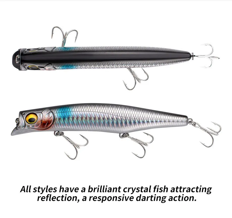 Schwimmender Minnow-Köder, Topwater, ohne Lippe, Harter Köder 12cm 21g für Topmouth-Culter und Elopichthys, Süßwasser-Angeln – Detail 3