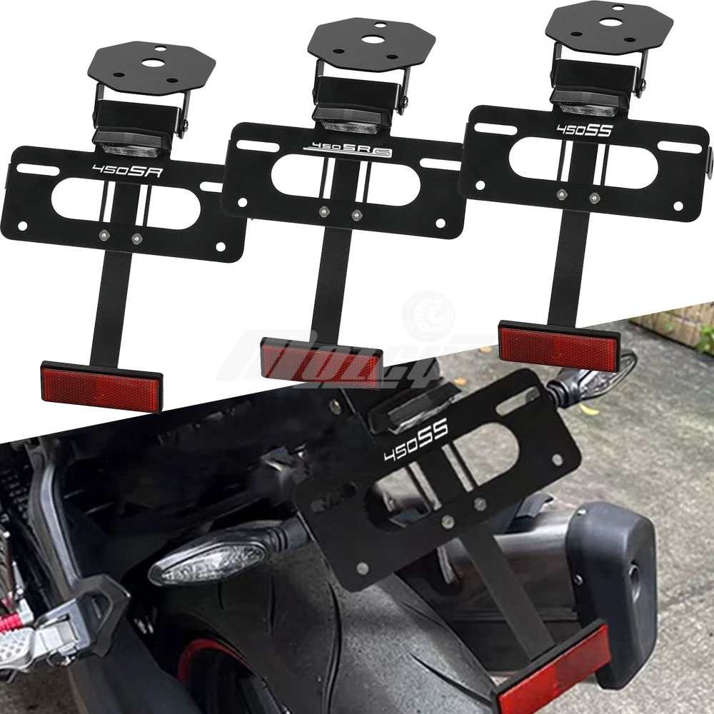 

FOR CFMOTO 450 SR SR-S SS SRS 450SR 450SRS 450SS 2022 2023 2024 2025 License Plate Holder Fender Eliminator Tail Tidy LED Light