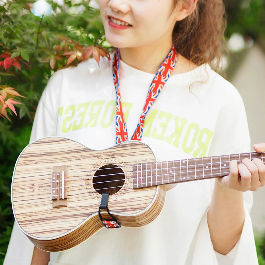 

Ukulele Strap Carbon Fiber Practical Shoulder Belt Wear Resistant Stretchable Small Width Comfortable Musical Instrument