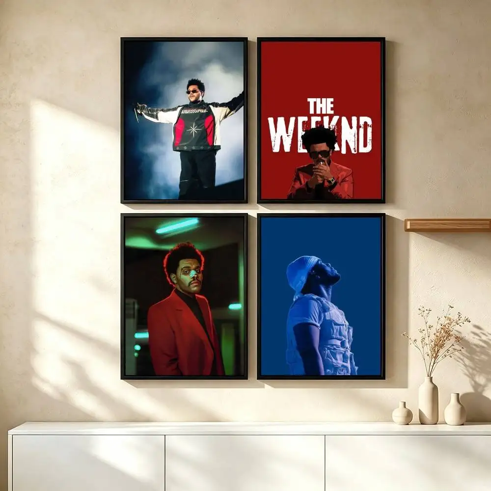 T-The Weeknd Musician Poster Waterproof Wall Art Sticker For Bar Living Room Vintage Decor High Quality Print Gift