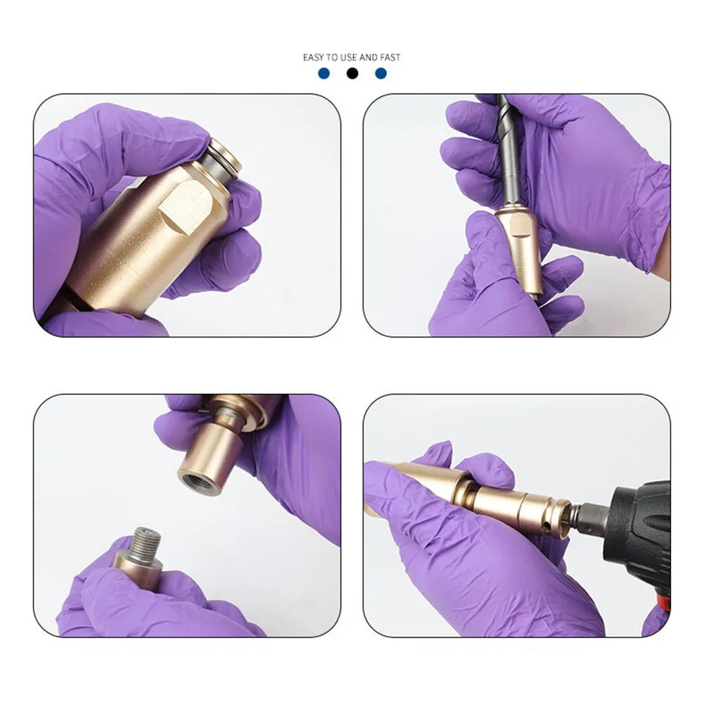 

Convenient To Use Electric Drill Adapter Drill To Hammer Adapter Compatible With Various Drills Home Use For Electric Drills