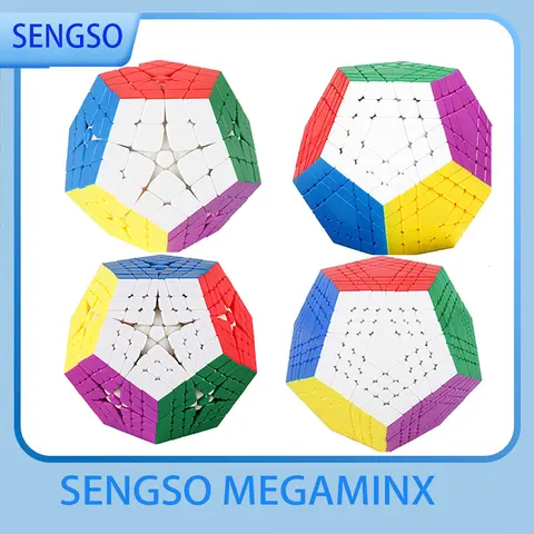 Sengso Megaminx Cube Shengshou Master Kilominx 4X4 5X5 Gigaminx 6x6 Elite Kilominx 7x7 Teraminx Dodecahedron
