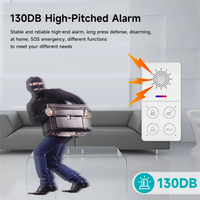 DIGIT-Tuya Wifi Smart Alarm System 433M Burglar Security Alarm Host Smart Life App Control Wireless Home Alarm Kit Protection