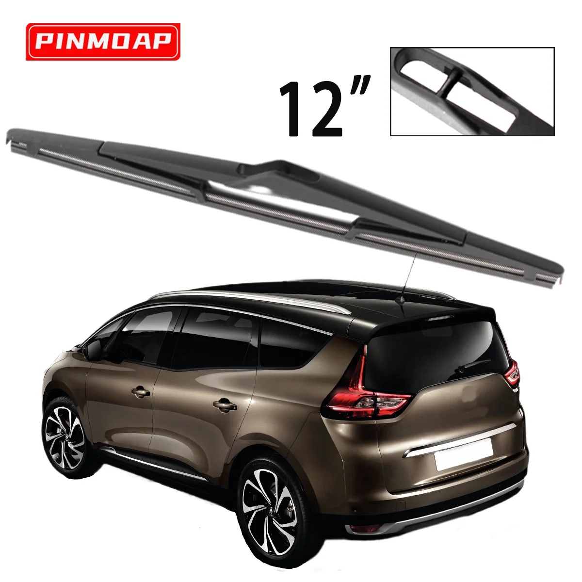 1PC 12" Rear Wiper For Renault Scenic 3 Grand Scenic 3 2009-2016 Year's Windshield Windscreen Rear Wiper Blade Car Accessories