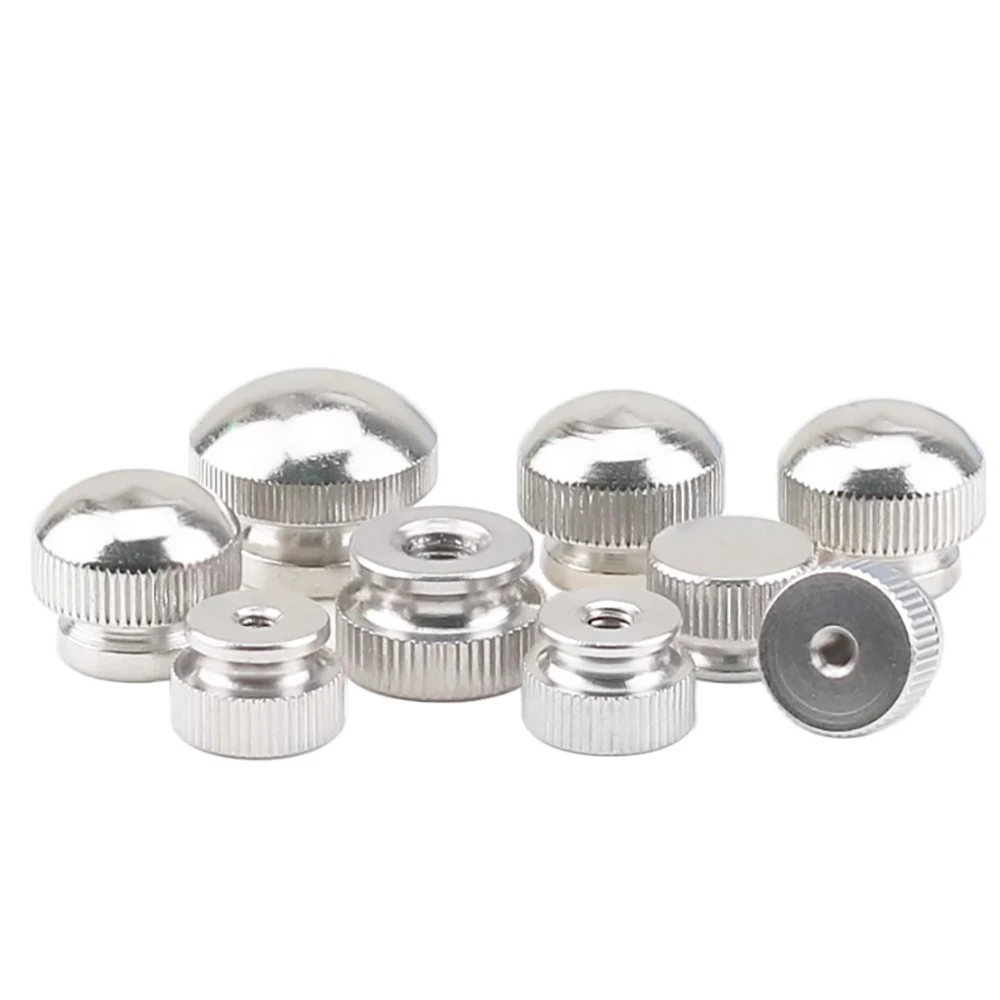 1pc Knurled Adjustable Hand Nuts M3 M4 M5 M6 M8*D8/10/13/16/19MM Carbon Steel Thumb Nut Height 6 7 9 10 12 14 15mm