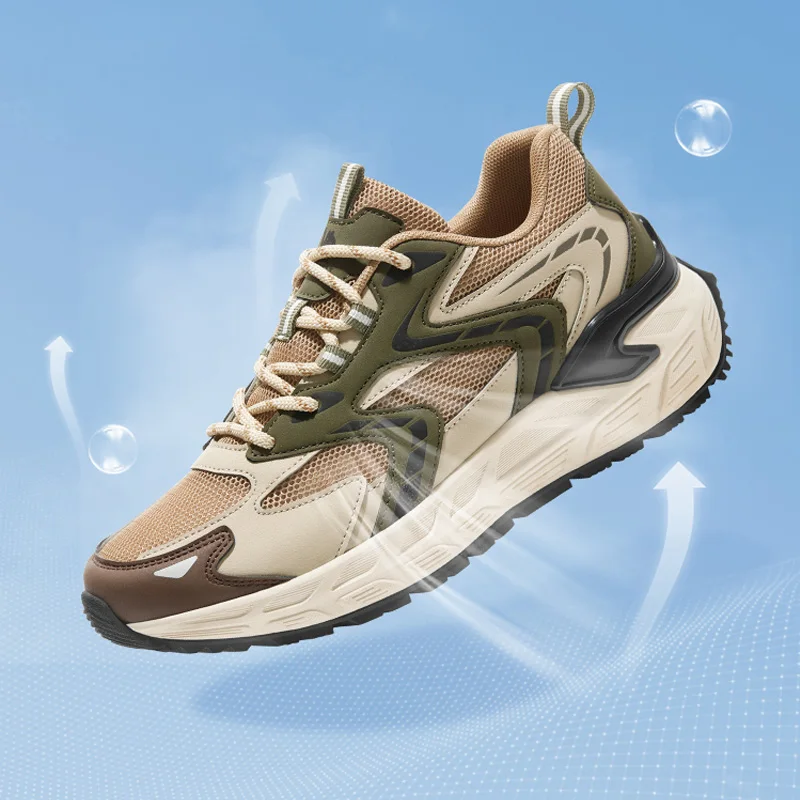 GOLDEN CAMEL Outdoor Hiking Shoes Breathable Men Sneakers Non-slip Wear-resistant Sports Casual Trekking Shoes for Men Summer