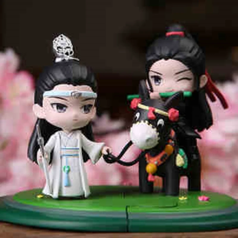 Mo Dao Zu Shi Wei Wuxian Lan Wangji شخصية الحركة ، ألعاب نموذج إصدار Q ، دمية مجموعة Kawaii ، هدية عيد ميلاد