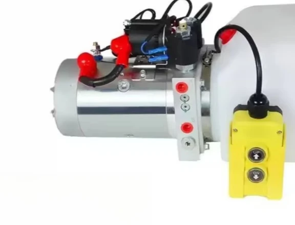Flat Truck DC Hydraulic Power Pack, Remote Control Electric Pump Station & Oil Pump Unit for Lifting/Tipping