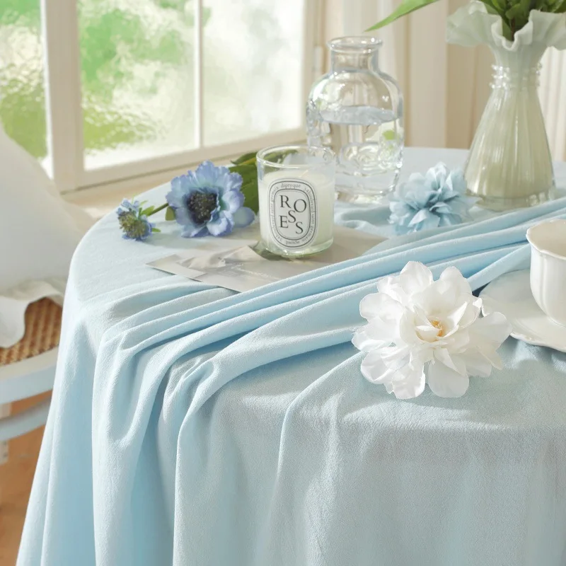 

Tablecloth Rectangular Cotton Table Cloth Washable Farmhouse Tables Cover with Tassel for Kitchen Dining Christmas Party Decor