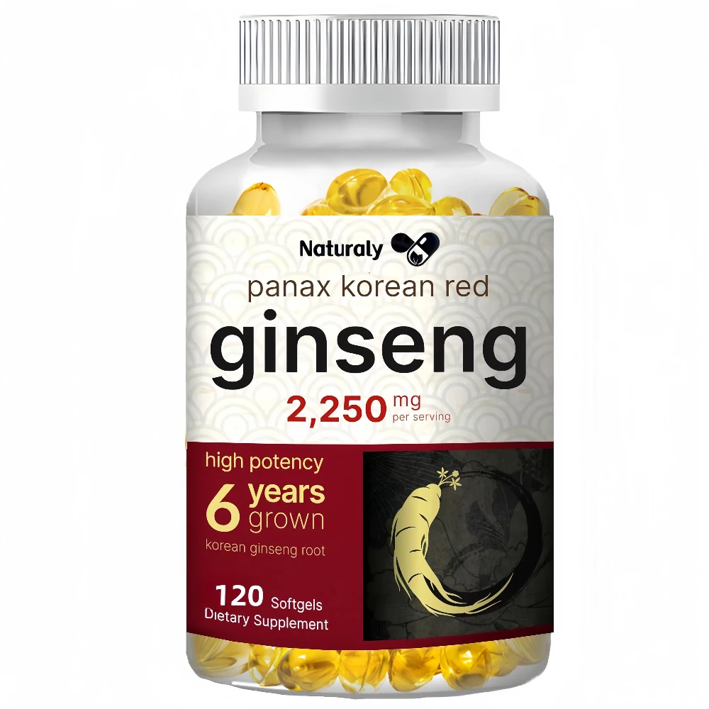 Natural Ginseng Supplement - Improves Vitality, Improves Energy Levels, Improves Exercise Endurance for Adult Men and Women