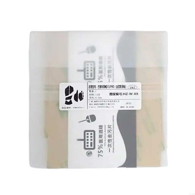 Sticker tap antislip untuk Basilisk v3x gaming mouse buatan tangan penggantian skate mouse y3nd