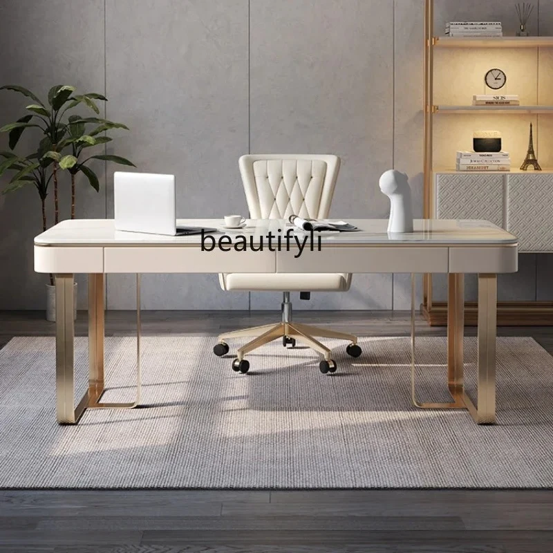 Desk light luxury study furniture set combination calligraphy office writing desk