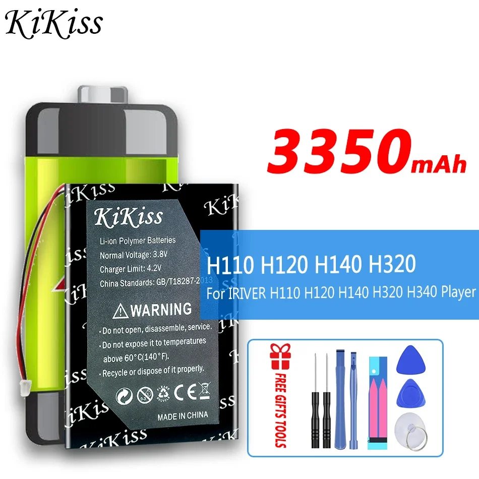 3350mAh Player Battery for iRiver H110 H120 H140 H320 H340 Player, H110/H120/H140/H320/H340